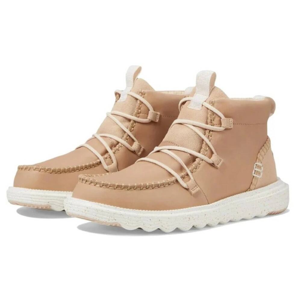 Hey Dude Women's Cream Ankle Boots